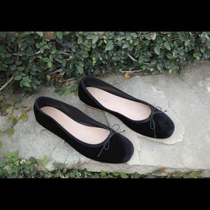 Doen Ballerina Slipper black velvet size 38